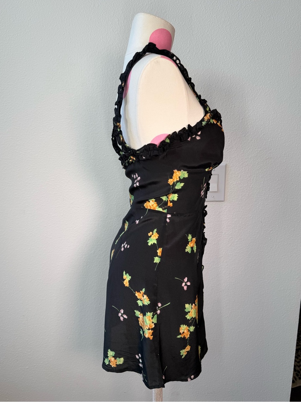 Realisation Par Julia Mini Dress in Blossom Floral Silk XS - Picture 4 of 13
